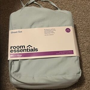 Room Essentials Microfiber Sheet Set in Light Blue
